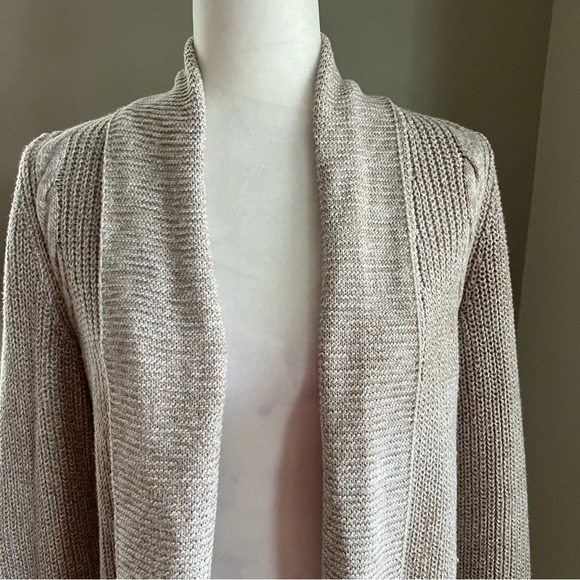 TALBOTS| Loose Cable Knit Cardigan Open Front Sweater size extra small - Picture 3 of 15